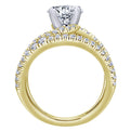 Gabriel & Co. "Nova" Split Shank Diamond Engagement Ring