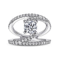 Gabriel & Co. "Nova" Split Shank Diamond Engagement Ring