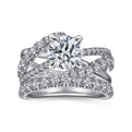 Gabriel & Co. "Zaira" Bypass Twist Diamond Engagement Ring