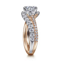 Gabriel & Co. "Zaira" Bypass Twist Diamond Engagement Ring