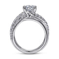 Gabriel & Co. "Zaira" Bypass Twist Diamond Engagement Ring