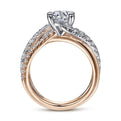 Gabriel & Co. "Zaira" Bypass Twist Diamond Engagement Ring