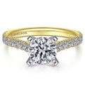 Gabriel Erica Round Cut Shared Prong Diamond Engagement Ring