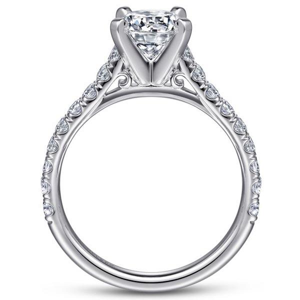 Gabriel Erica Round Cut Shared Prong Diamond Engagement Ring