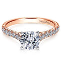 Gabriel Erica Round Cut Shared Prong Diamond Engagement Ring