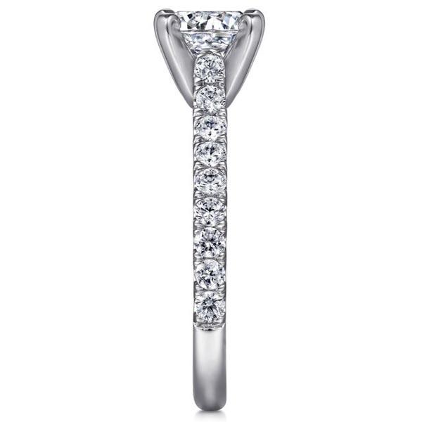 Gabriel Erica Round Cut Shared Prong Diamond Engagement Ring