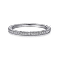 Gabriel & Co. Hand Carved Stackable Wedding Band