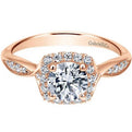 Gabriel "Jude" Round Halo Diamond Engagement Ring