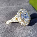 Gabriel & Co. "Kennedy" Oval Halo Diamond Engagement Ring