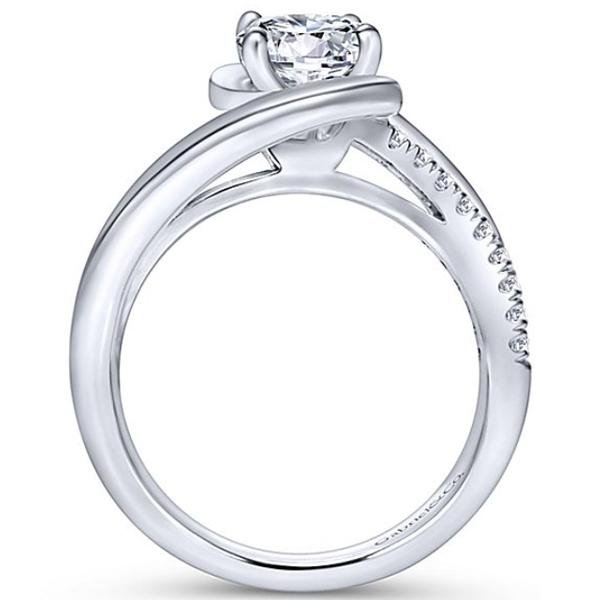 Gabriel "Lucca" Bypass Halo Diamond Engagement Ring