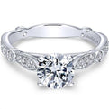 Gabriel "Mabel" Vintage Style Diamond Engagement Ring