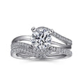 Gabriel & Co. "Naomi" Bypass Diamond Engagement Ring