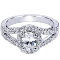 Gabriel  & Co. "Vita" Oval Cut Diamond Halo Engagement Ring