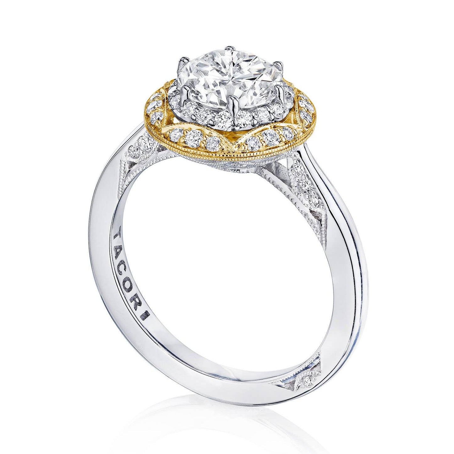 Round Bloom Engagement Ring