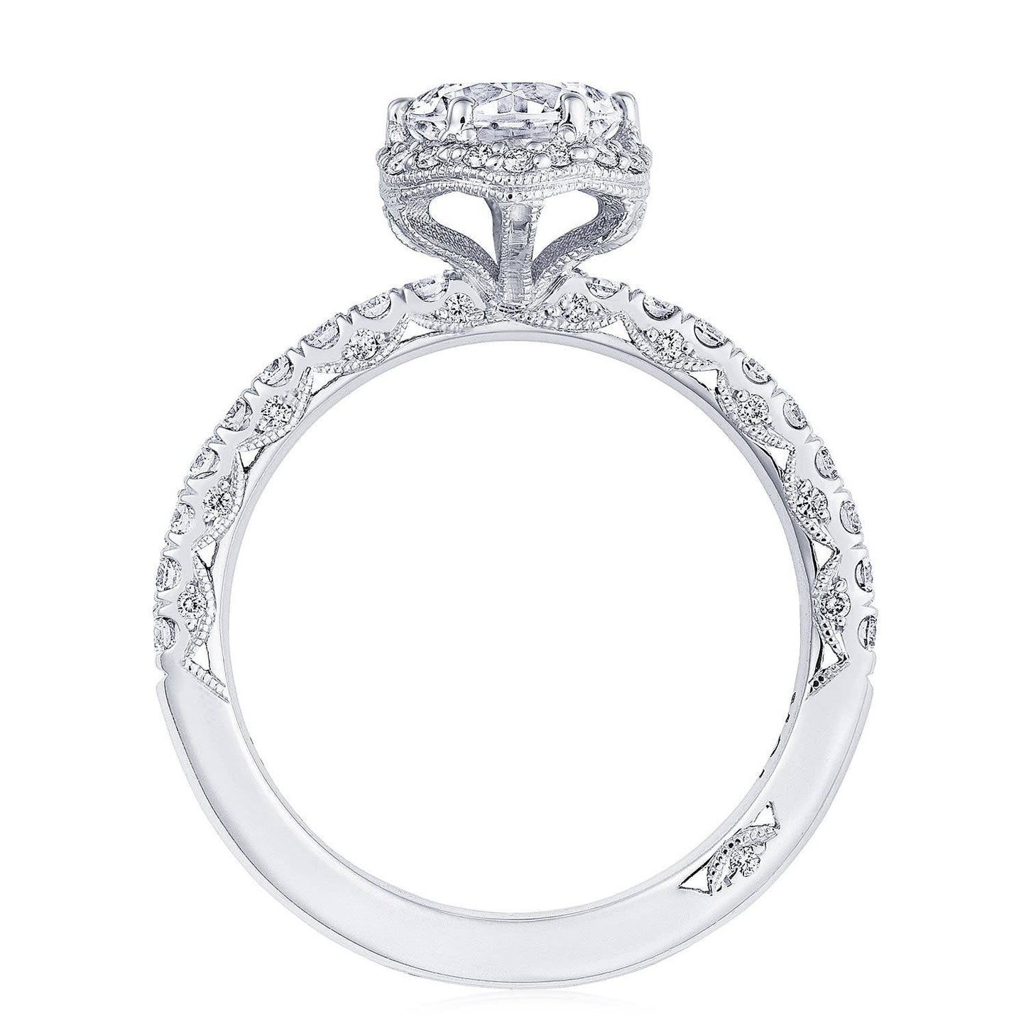 Round Bloom Engagement Ring