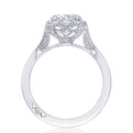 Round, Oval Bloom Engagement Ring