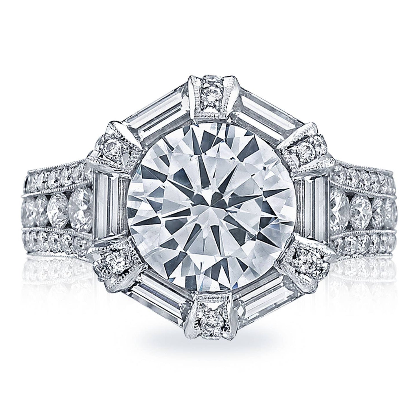 Round Bloom Engagement Ring