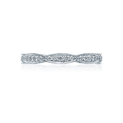 Tacori 18k White Gold RoyalT Diamond Wedding Band (0.68 CTW)