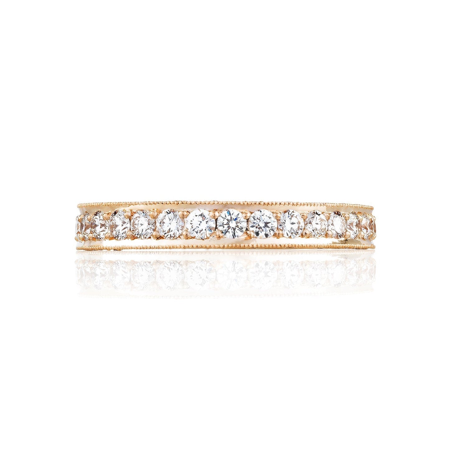 Tacori 18k Rose Gold RoyalT Diamond Wedding Band (0.85 CTW)