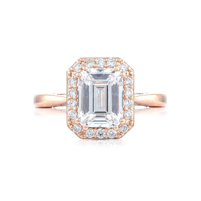 Tacori 18k Rose Gold RoyalT Engagement Ring Setting (0.51 CTW)