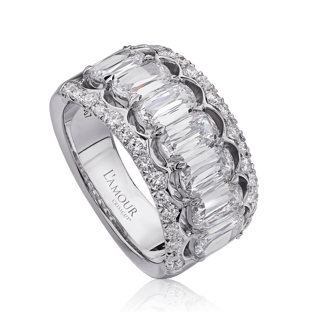 LAmour Crisscut® Diamond Anniversary Band