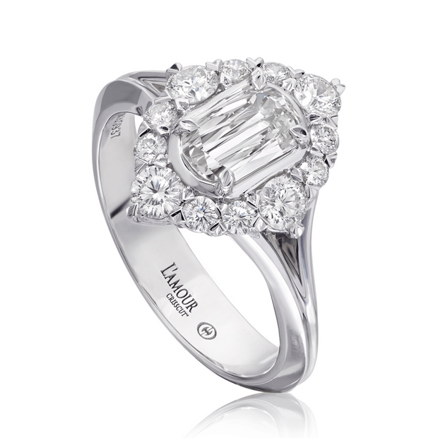 LAmour Crisscut® Diamond Engagement Ring