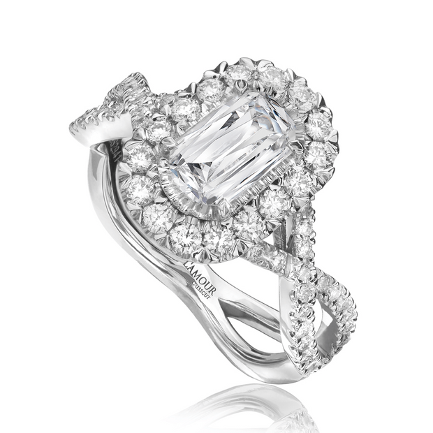 LAmour Crisscut® Diamond Engagement Ring