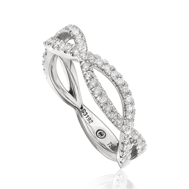 LAmour Crisscut® Diamond Wedding Band