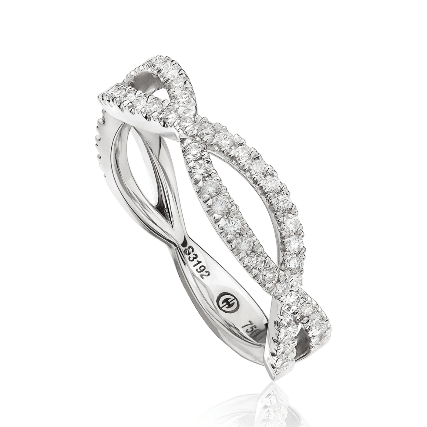 LAmour Crisscut® Diamond Wedding Band