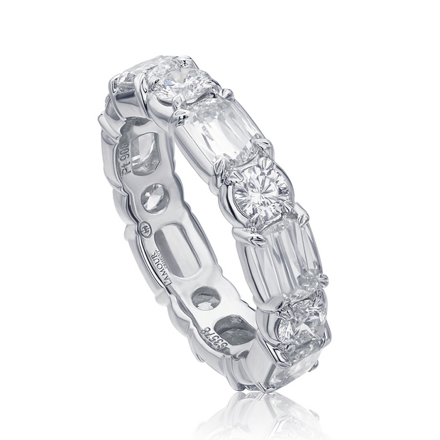 LAmour Crisscut® Diamond Eternity Band