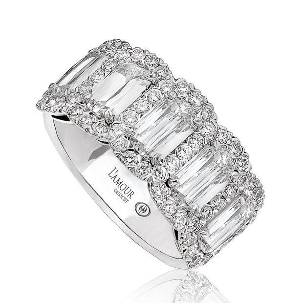 LAmour Crisscut® Diamond Anniversary Band