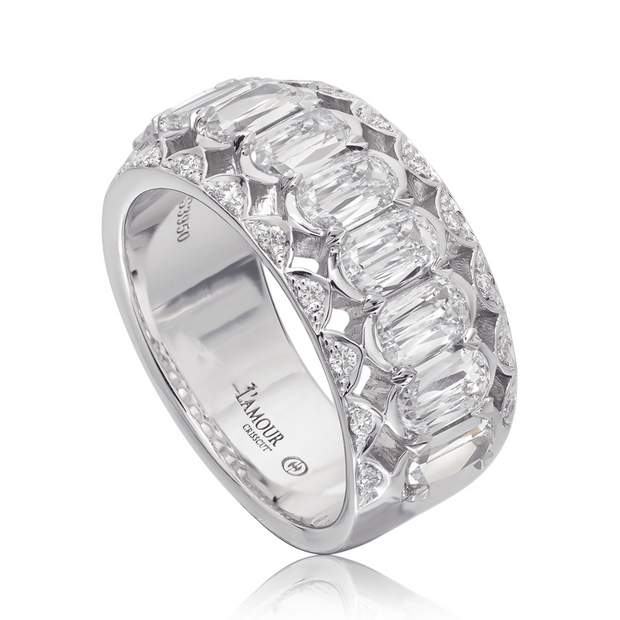 LAmour Crisscut® Diamond Anniversary Band