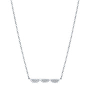 Closed Crescent Diamond Necklace - Petite