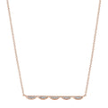 Open Crescent Diamond Necklace