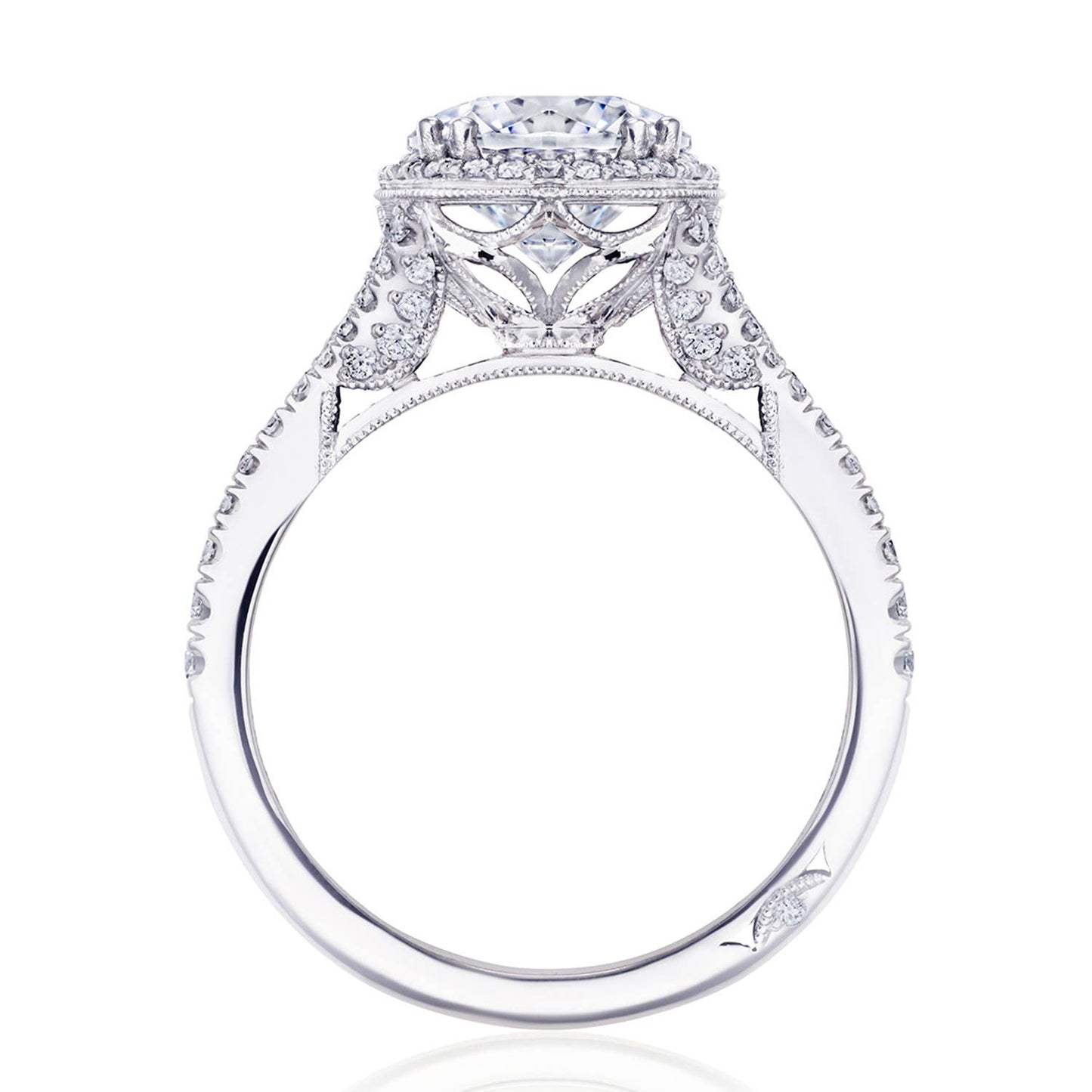 Round Bloom Engagement Ring