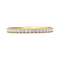 FlyerFit Micropave 18K Yellow Gold Wedding Band