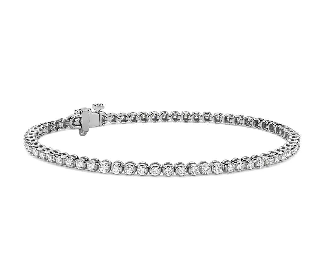 Tennis Bracelet With 2.46 Carats Of Round Brilliant Diamonds