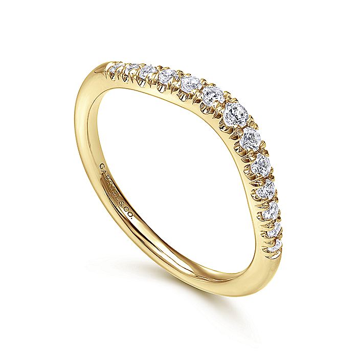 Gabriel & Co. AN10963Y44JJ 14K Yellow Gold Diamond Anniversary Band