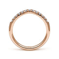 Gabriel & Co. AN10974K44JJ 14K Rose Gold Diamond Anniversary Band