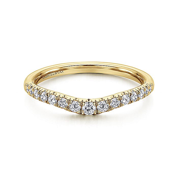 Gabriel & Co. AN11013Y44JJ 14K Yellow Gold Diamond Anniversary Band