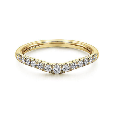 Gabriel & Co. AN11013Y44JJ 14K Yellow Gold Diamond Anniversary Band