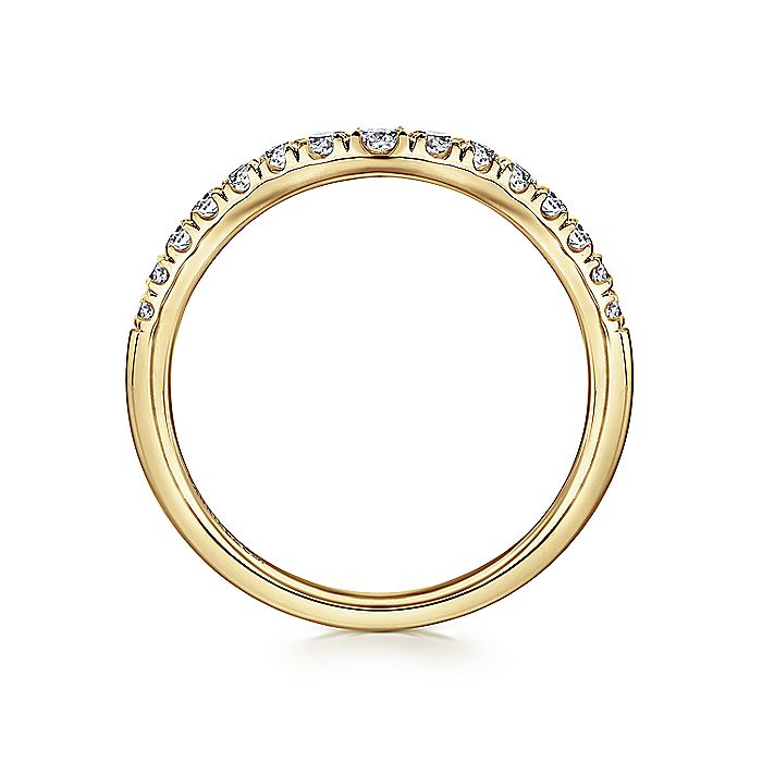 Gabriel & Co. AN11013Y44JJ 14K Yellow Gold Diamond Anniversary Band