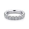 Gabriel & Co. AN11264-4W44JJ 14K White Gold French Pavé Set Diamond Eternity Band