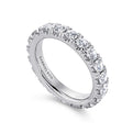 Gabriel & Co. AN11264-5W44JJ 14K White Gold French Pavé Set Diamond Eternity Band