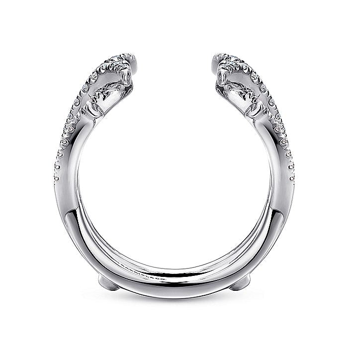 Gabriel & Co. AN12542S-W44JJ 14K White Gold Diamond Ring Enhancer