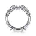 Gabriel & Co. AN12544S-W44JJ 14K White Gold Diamond Ring Enhancer