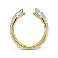 Gabriel & Co. AN12545S-M44JJ 14K White and Yellow Gold Diamond Ring Enhancer