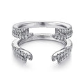 Gabriel & Co. AN12546M-W44JJ 14K White Gold Diamond Ring Enhancer