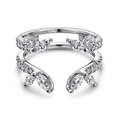 Gabriel & Co. AN12548M-W44JJ 14K White Gold Diamond Ring Enhancer