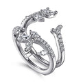 Gabriel & Co. AN12550M-W44JJ 14K White  Gold Diamond Ring Enhancer